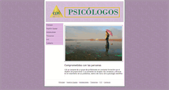 Desktop Screenshot of cospsicologos.com